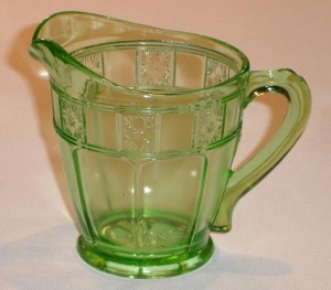 Green Doric Creamer